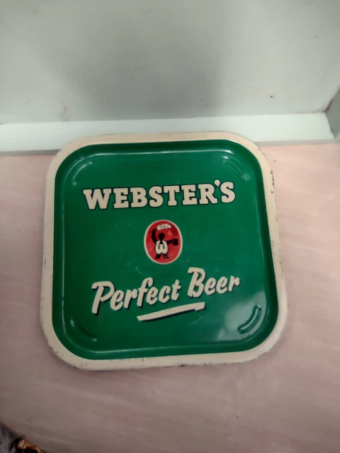 Retro Samuel Webster's & Son's 1960s Square Metal Tray