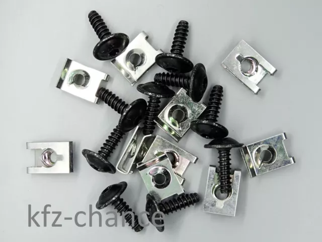 20X SHEET METAL Nuts Snap Nut Clamping Nut Clips for Audi BMW Skoda VW  £4.58 - PicClick UK