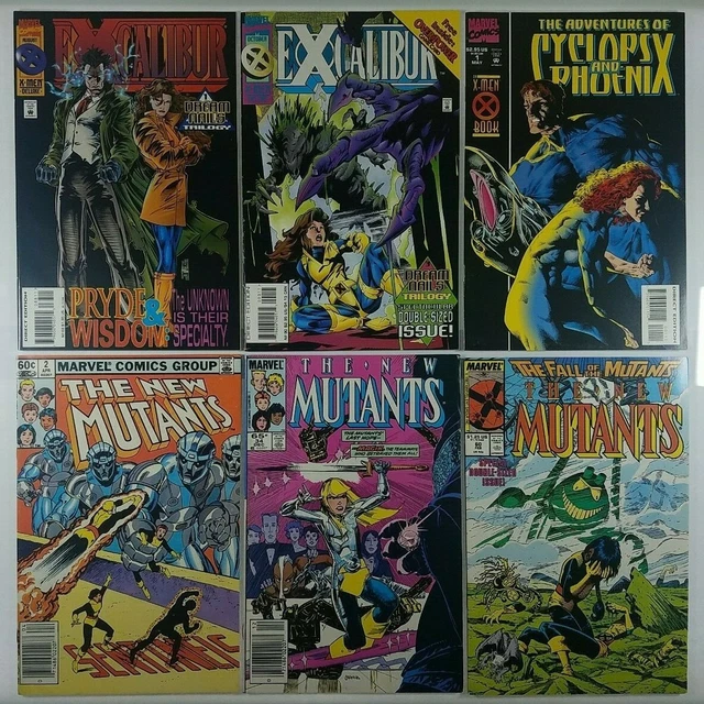 X-Men Comics (1980s-1990s) Excalibur New Mutants | 6 Book Lot | Marvel