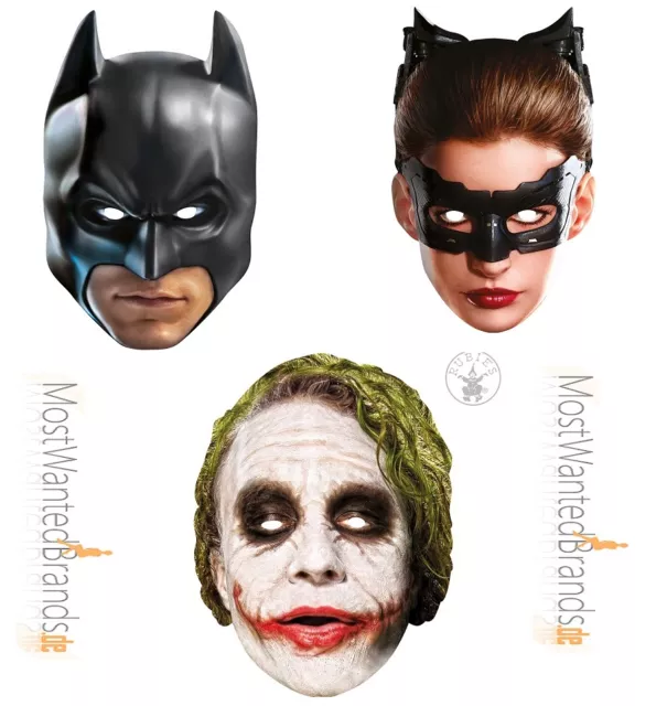 Rubies card mask * Batman, Catwoman, The Joker * Maske aus Pappe *