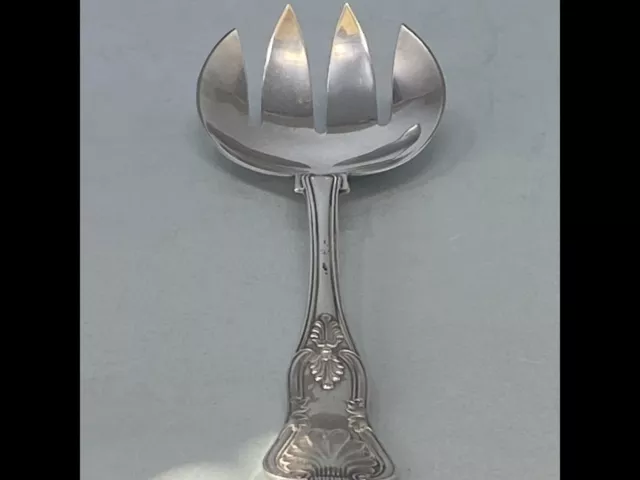 Antique Silver Plated Kings Pattern Serving Spoon / Fork