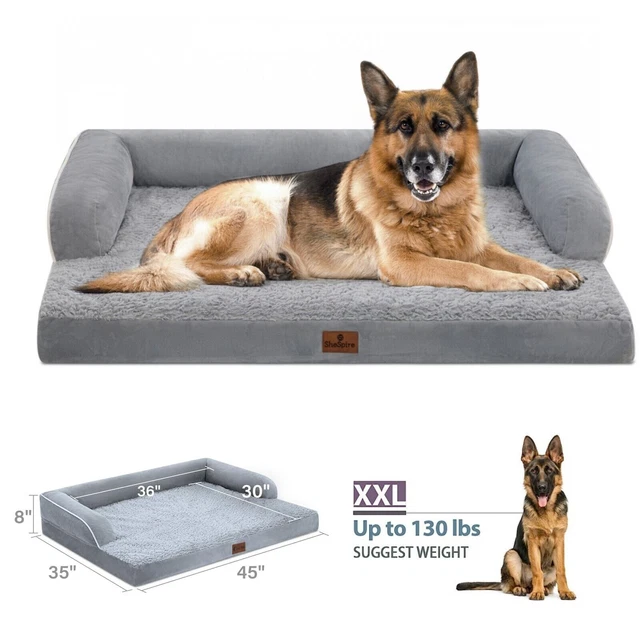 XX-Large Orthopedic Memory Foam Dog Bed Washable Pet Mattress Waterproof Dog Bed