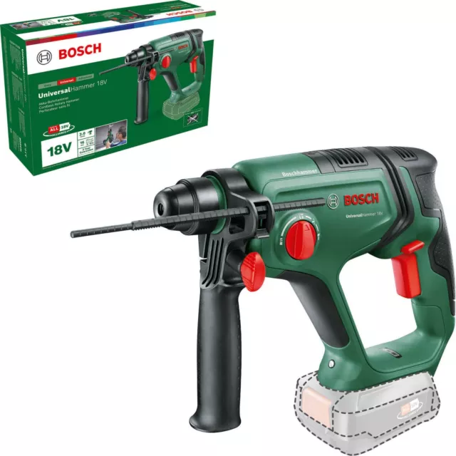 Taladro percutor rotativo inalámbrico Bosch UniversalHammer 18V - sin batería