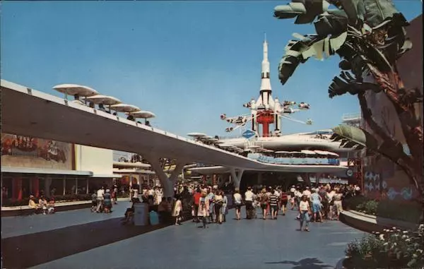 Anaheim,CA Peoplemover-Tomorrowland Orange County Disney California Postcard