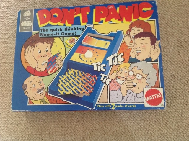VINTAGE DON'T PANIC Board Game by Mattel Boxed Collectible Retro 1987