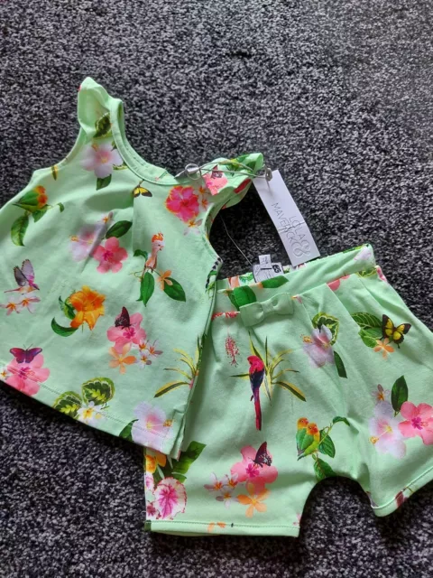 Lola And Maverick Baby Girls 2 Piece Outfit.   BNWT.   3 - 6 Months