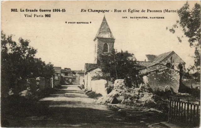 CPA En Champagne-Rue et Église de Prosnes (346727)