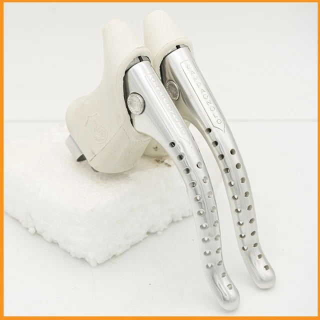 Levier Drop Bar Gauche Droite Leviers De Frein Campagnolo Super Record Neufs (New Old Stock), Paire, Couleur Argent, Pour Vélo De Route Campagnolo Super Record 11 V