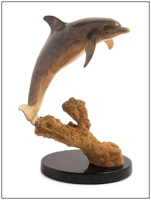 Robert Wyland Day Of The Dolphin Bronze Sculpture Signed Marine Wildlife Artwork Robert Wyland Day Of The Dolphin Bronze Sculpture Signed Marine Wildlife Artwork