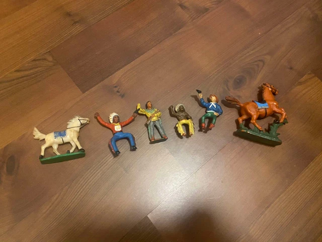 Sachet de 6 Cow-Boys Wild West de 1980 neuf | UK
