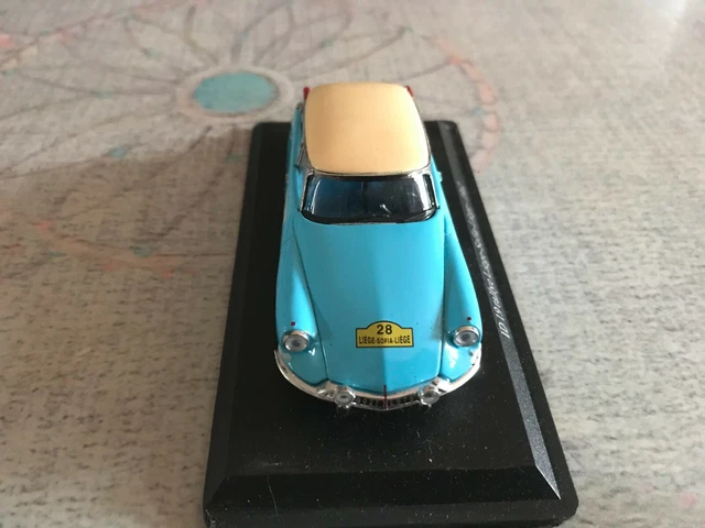Voiture Miniature Citroen DS ID 19 Rallye Liège Sofia Liège 1962 au 1/43 3