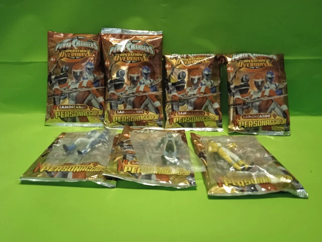 STOCK 7 CHARACTERS Power Rangers Operation Overdrive Original Lamincard ...