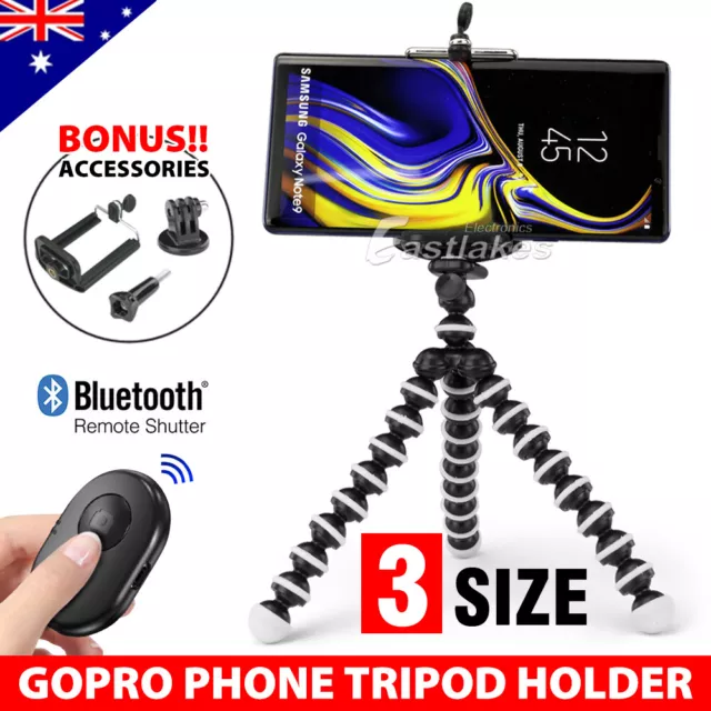 Flexible Octopus Tripod Stand | 3 in 1 | Universal Phone Mount | iPhone Samsung