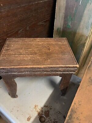 small antique wooden stool 4