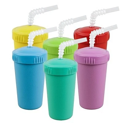 Re-Play Straw Cups - Colorwheel - 6pk/10oz