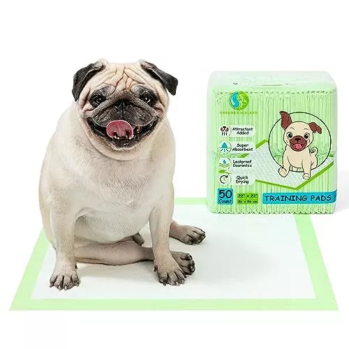 Puppy Pee Pads for Dogs with Adhesive Sticky Tabs, 22" x 22" Pet Training Pad...