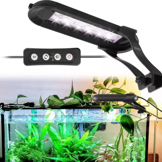 Planted Aquarium LED Light Dimmable Fish Tank Lamp with Remote Control Timer