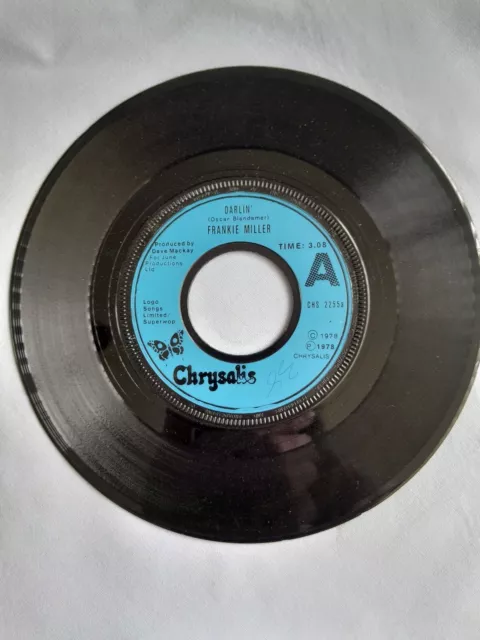Frankie Miller "Darlin'" 1978 7" Vinyl Single In A Plain Sleeve