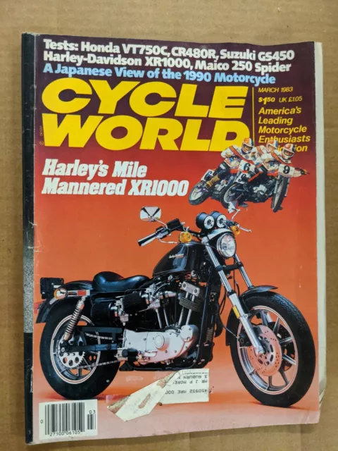1983 March Cycle World  Motorcycle Magazine M394