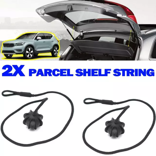 2x Parcel Shelf String Clips- Hook for Cord- fits Renault Clio