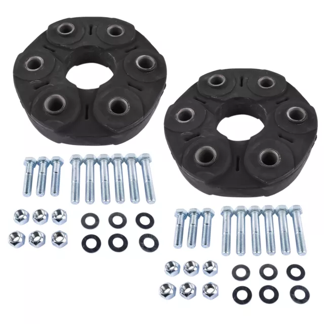 2x Drive shaft Flex Disc Joint with Bolts for Mercedes R129 W203 W221 C209 A209