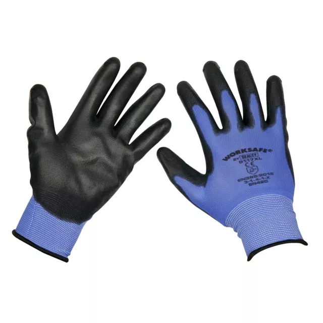 Sealey Worksafe 9117XL Ligero Precisión Agarre Guantes (Extra Grande) - de Par