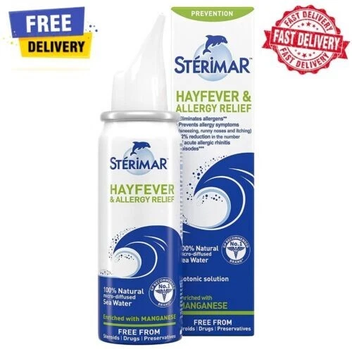 NASAL SPRAY STERIMAR Sinusitis SEA WATER Salt Hayfever Allergy Relief