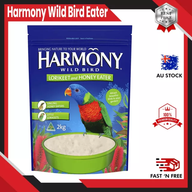 Harmony Wild Bird Lorikeet and Honey Eater 2kg | BRAND NEW | FREE SHIPPING AU