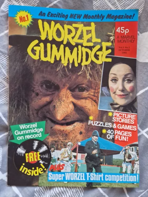 Vintage Worzel Gummidge Comic No.1 October 1981 Excellent Condition