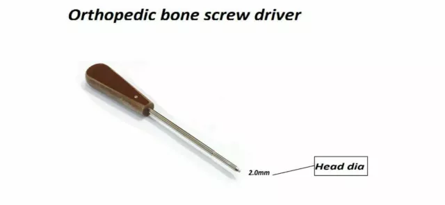 Orthopaedic Bone screw driver Hex Dia 2.0 mm for 2.7mm screw surgical veterinary