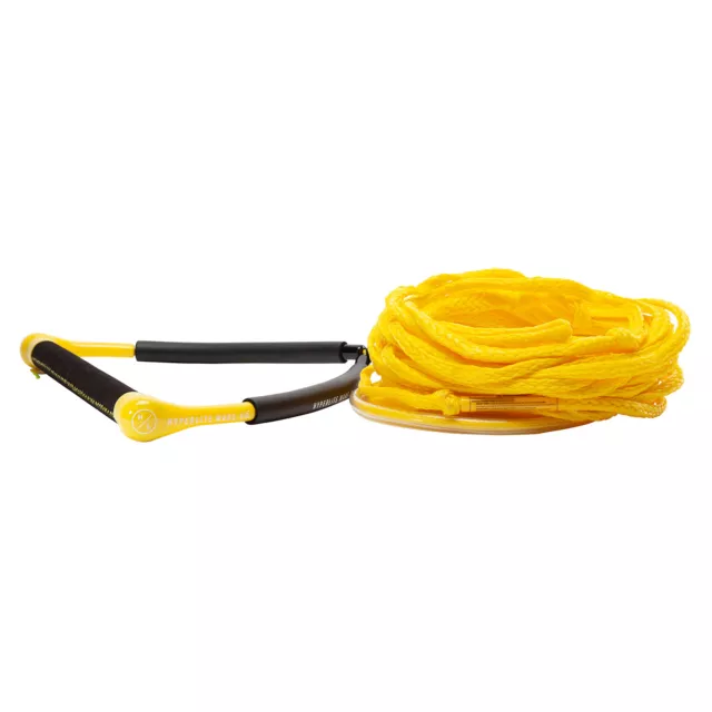 2022 Hyperlite CG Handle with 60ft Poly-E Wakeboard Tow Rope - Yellow