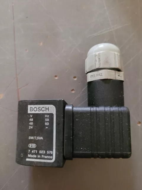 Bosch 7 471 023 576 Solénoïde Bobine 48VAC 5W + Connecteur  En TBE