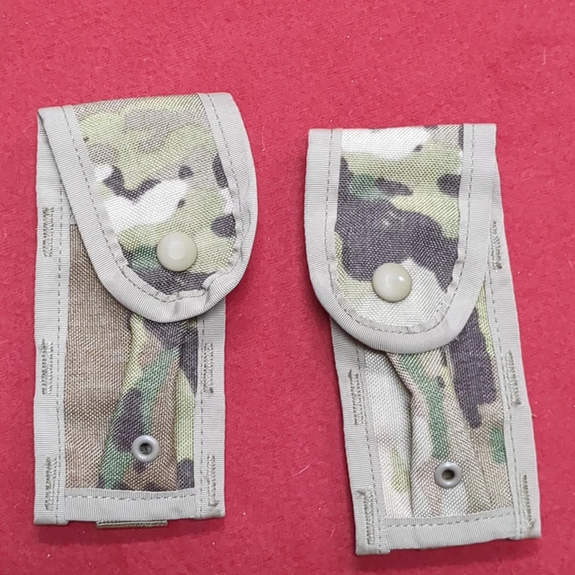 *Lot of Two* US Army 9 mm single mag Pouch OCP Multicam Molle II (35cr-AUG126)