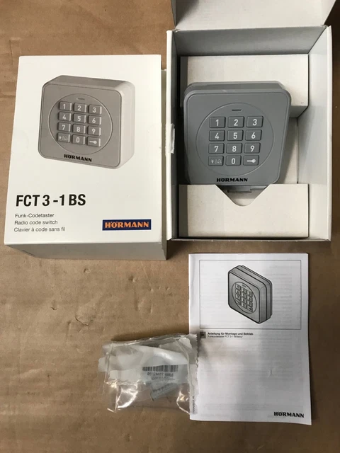 Code 3 Keypad Controller HORMANN GARADOR WIRELESS Code Keypad FCT3-1 BS 868MHz BiSecur Garage ...
