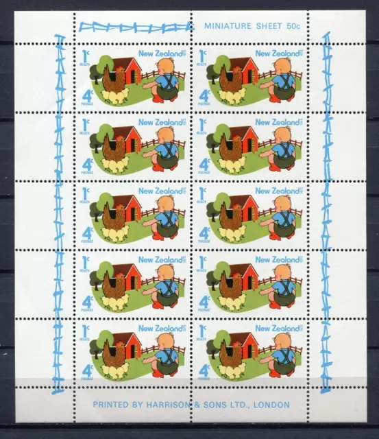 34822) New Zealand 1975 MNH Children Health Minisheet