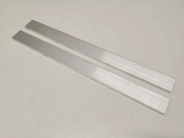 6061 Aluminum Flat Bar, 1/4" x 1" x 12" long, Solid Stock, 2 pack