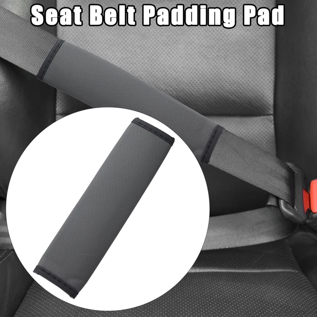 1 pz Copertura Cintura Seggiolino Auto Microfibra Pelle Sedile Auto Cintura Grigia