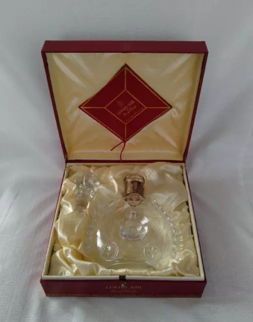 REMY MARTIN LOUIS XIII COGNAC BACCARAT CRYSTAL DECANTER BOTTLE EMPTY with BOX