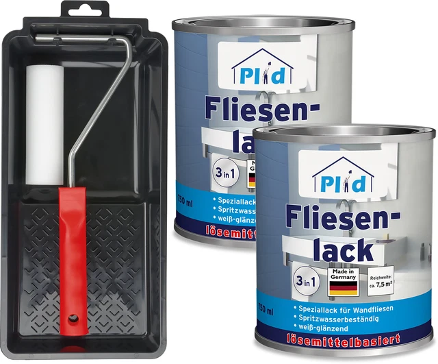 Barniz de azulejos premium azulejos pintura pintura de azulejos juego de pintura gris claro - brillante