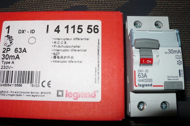 Interrupteur Différentiel Legrand 63A - Occasion - Fonctionnel