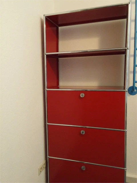 USM Haller Highboard, Rot, Regal, Schrank, Büro, NEUWERTIG (Standort Stuttgart)