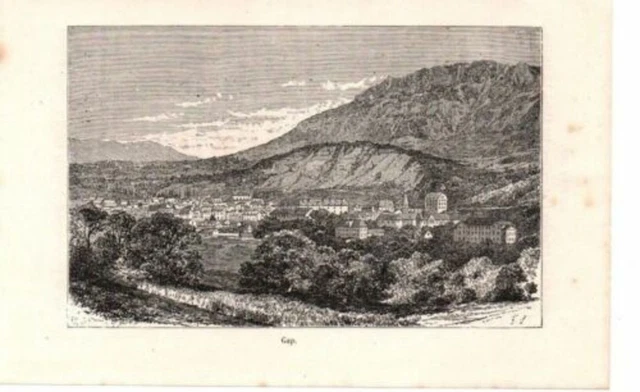 GRAVURE SUR BOIS 19ème GAP