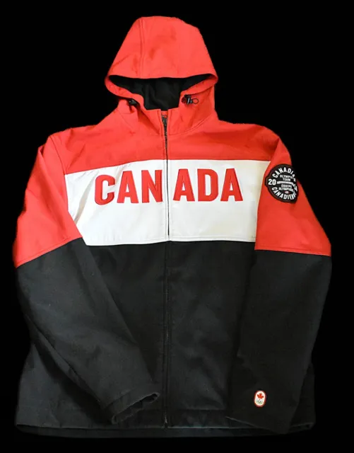 Mens Canada Winter Olympic Polyester Jacket - Red - 2014 Hudson's Bay - Size XL