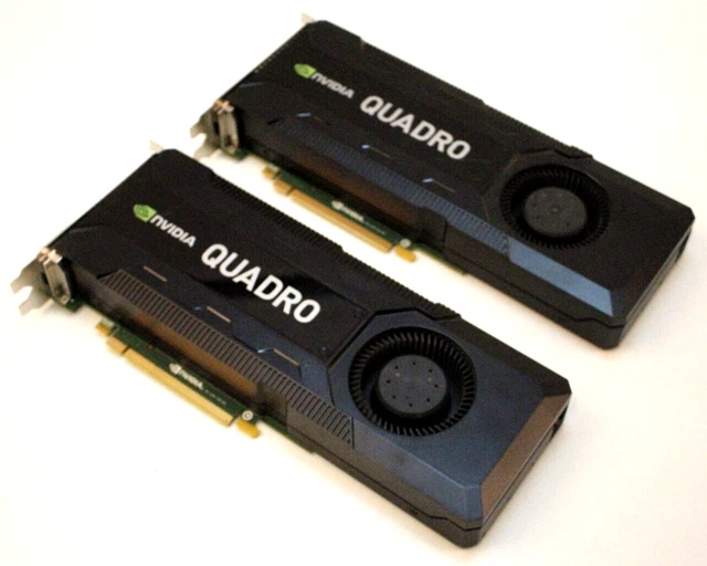Lot of 2 NVIDIA Quadro K5000 4GB GDDR5 Graphics Cards
