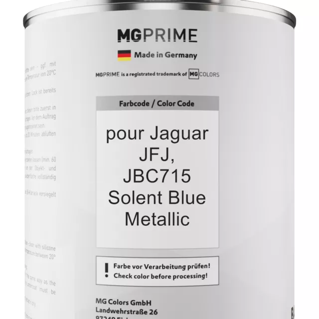 Peinture Voiture kit de pot pour Jaguar JFJ JBC715 Solent Blue Metallic 2,5l 2