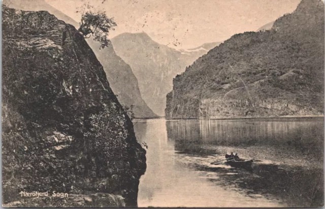 Norway Naeroyfjord Sogn Nærøyfjord Vintage Postcard 03.18