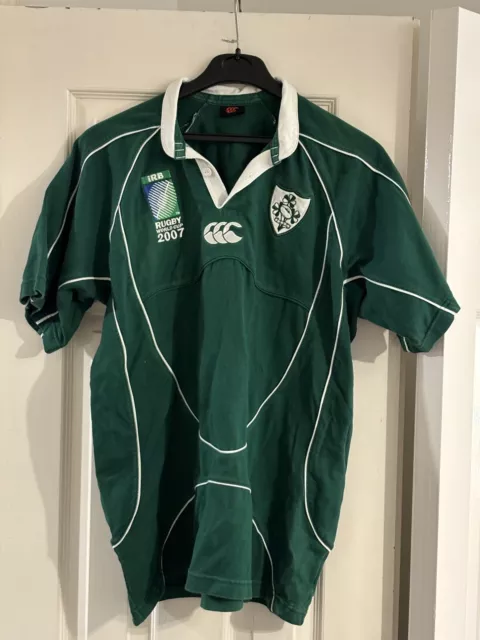 Ireland rugby shirt 2007 - World Cup Size M Mens Canterbury New Zealand Medium