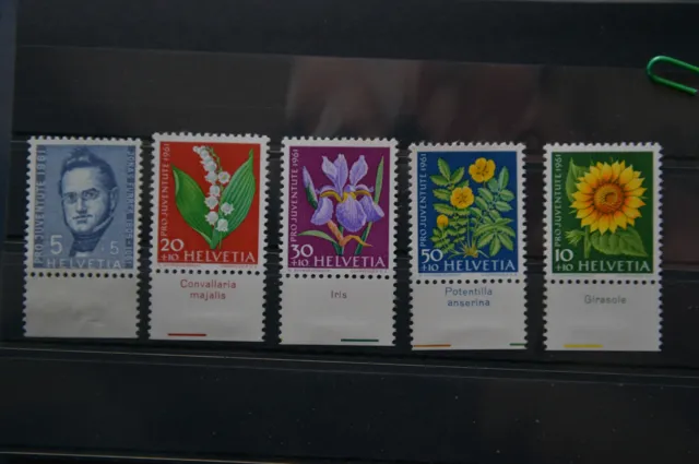 Briefmarken Schweiz Pro Juventute 1961 Mi.742-746 postfrisch