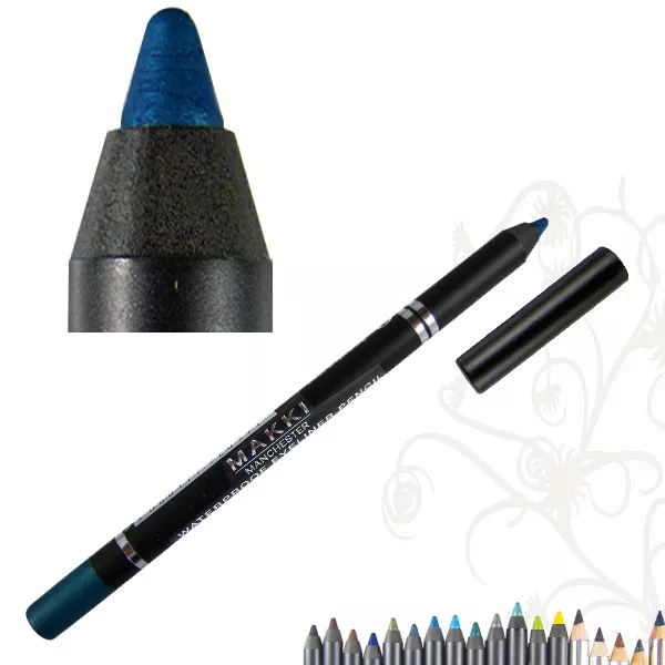 Crayon eyeliner waterproof sarcelle métallique longue durée MAKKI