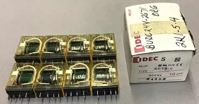 LOT OF 8 Idec RH1B-U DC6V Relay 6VDC RH1BU RHIB-U (B392)